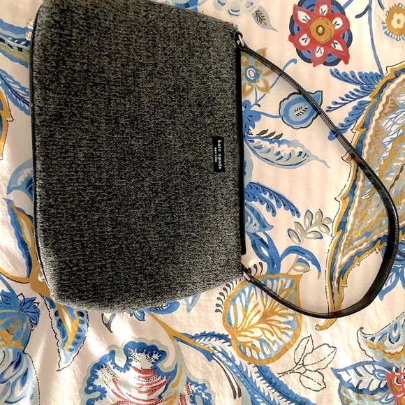 Kate Spade vintage wool and leather hand bag - Picture 2 of 5